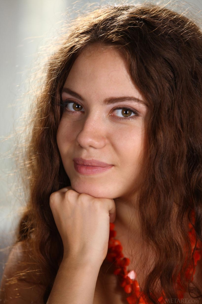 Cute Teen With Curly Hair